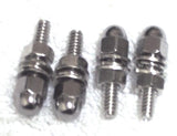 Chrome Acorn License Plate Bolts Kenworth Peterbilt Semi Truck GG#50511-Set of 4