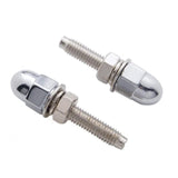Chrome Acorn License Plate Bolts Kenworth Peterbilt Semi Truck GG#50511-Set of 4