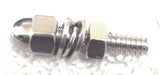 Chrome Acorn License Plate Bolts Kenworth Peterbilt Semi Truck GG#50511-Set of 4