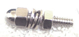 Chrome Acorn License Plate Bolts Kenworth Peterbilt Semi Truck GG#50511-Set of 4