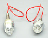 GG License Plate Bolts 1 LED Magic 7 Multi Colors Chrome Metal 1 3/4" 50528 Pair