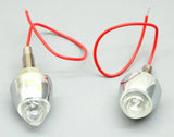 GG License Plate Bolts 1 LED Magic 7 Multi Colors Chrome Metal 1 3/4" 50528 Pair