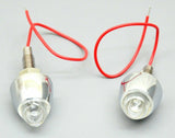 GG License Plate Bolts 1 LED Magic 7 Multi Colors Chrome Metal 1 3/4" 50528 Pair