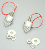 GG License Plate Bolts 1 LED Magic 7 Multi Colors Chrome Metal 1 3/4" 50528 Pair