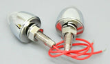 GG License Plate Bolts 1 LED Magic 7 Multi Colors Chrome Metal 1 3/4" 50528 Pair