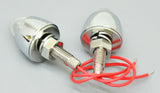 GG License Plate Bolts 1 LED Magic 7 Multi Colors Chrome Metal 1 3/4" 50528 Pair
