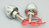 GG License Plate Bolts 1 LED Magic 7 Multi Colors Chrome Metal 1 3/4" 50528 Pair