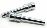 Door Lock Knobs Screw-on Clear Jewel Chrome Aluminum 1/2" I.D. GG#50862 Pair