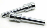 Door Lock Knobs Screw-on Clear Jewel Chrome Aluminum 1/2" I.D. GG#50862 Pair