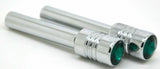 Door Lock Knobs Screw-on Green Jewel Chrome Aluminum 1/2" I.D. GG#50863 Pair
