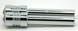 Door Lock Knobs Screw-on Purple Jewel Chrome Aluminum 1/2" I.D. GG#50864 Pair