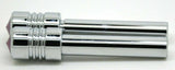 Door Lock Knobs Screw-on Purple Jewel Chrome Aluminum 1/2" I.D. GG#50864 Pair