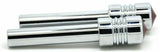 Door Lock Knobs Screw-on Red Jewel Chrome Aluminum 1/2" I.D. GG#50865 Pair