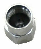 Tire Valve Stem Caps Standard Size Hex Nut Top Chrome 3/8" (W) GG#50880 Set of 4