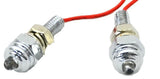 Led Light for Auxiliary/License Plate 1 Red Led Clear Lens 1 Wire GG50894 Pair