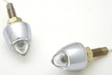 GG Accent License Plate Bolt 1 LED White Lens Bullet Style 1 3/4" #50925 Pair