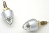 GG Accent License Plate Bolt 1 LED White Lens Bullet Style 1 3/4" #50925 Pair