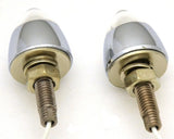 GG Accent License Plate Bolt 1 LED White Lens Bullet Style 1 3/4" #50925 Pair