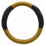 GG Steering Wheel Cover 18" PVC Heavy Duty Woodgrain w/Black Comfort Pad #54058