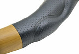 GG Steering Wheel Cover 18" PVC Heavy Duty Woodgrain w/Black Comfort Pad #54058