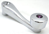 Window Crank Slotted Splined Purple Jewel Chrome Diecast 4.25 Long GG#54974 Each