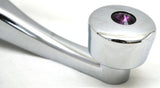 Window Crank Slotted Splined Purple Jewel Chrome Diecast 4.25 Long GG#54974 Each
