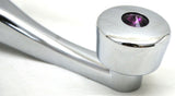 Window Crank Slotted Splined Purple Jewel Chrome Diecast 4.25 Long GG#54974 Each