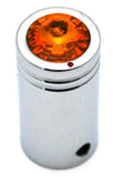 CB Radio Knob for Cobra Brand Tune Knob Amber Jewel Chrome HTS#5565A Pair