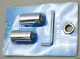 CB Radio Knob for Cobra Brand Tune Knob Amber Jewel Chrome HTS#5565A Pair