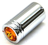 CB Radio Knob for Cobra Brand Tune Knob Amber Jewel Chrome HTS#5565A Pair