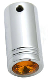 CB Radio Knob for Cobra Brand Tune Knob Amber Jewel Chrome HTS#5565A Pair