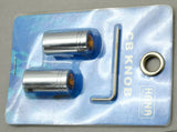 CB Radio Knob for Cobra Brand Tune Knob Amber Jewel Chrome HTS#5565A Pair