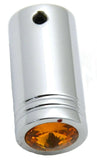 CB Radio Knob for Cobra Brand Tune Knob Amber Jewel Chrome HTS#5565A Pair