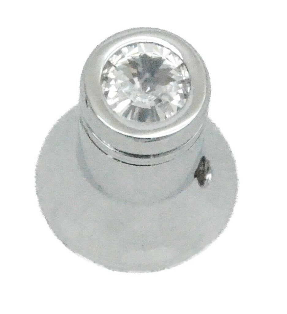 CB Radio Knob for Cobra Channel Selector Clear Jewel Chrome HTS#5566C Each