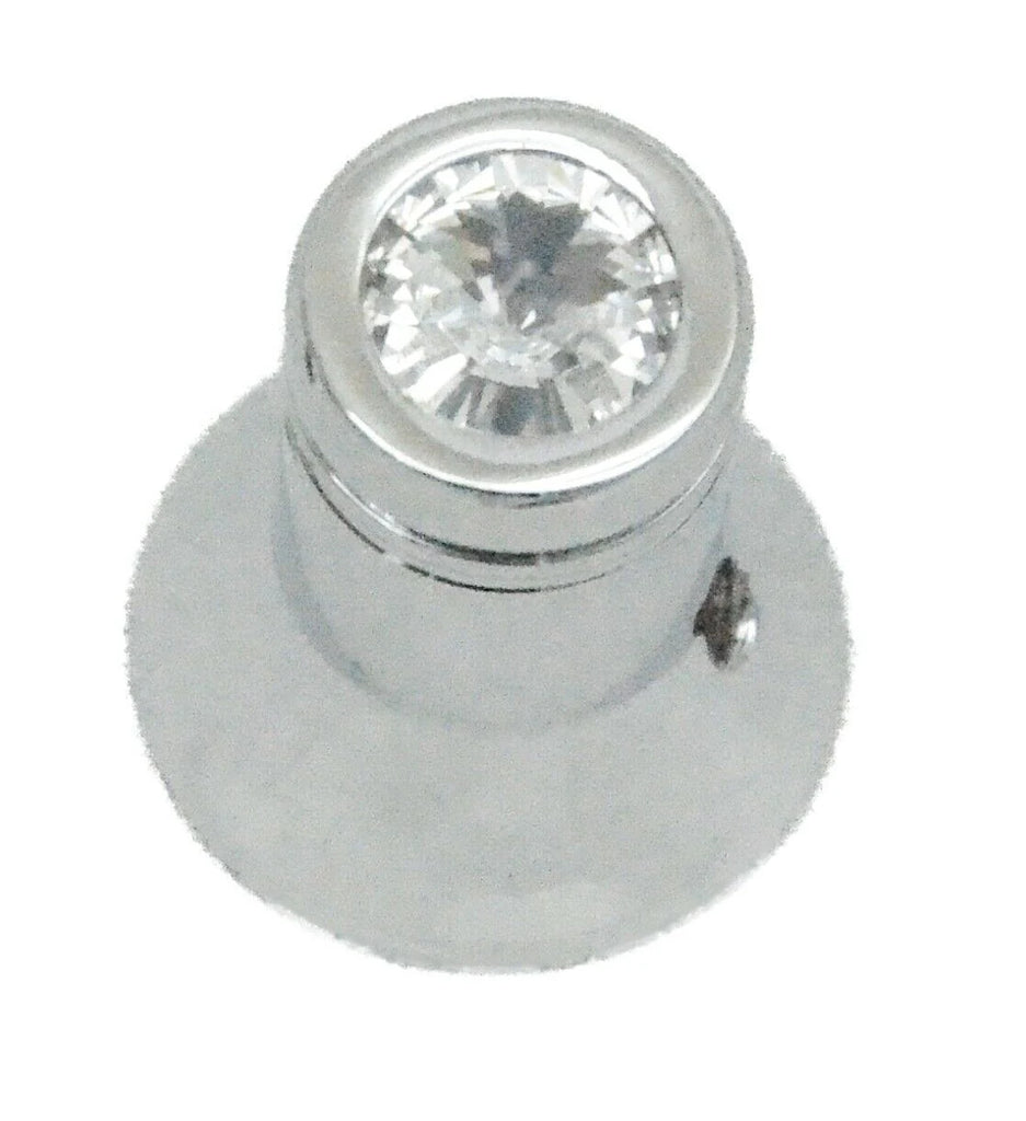 CB Radio Knob for Cobra Channel Selector Clear Jewel Chrome HTS#5566C Each