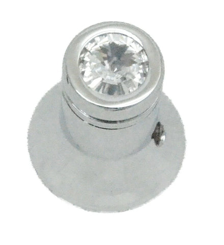 CB Radio Knob for Cobra Channel Selector Clear Jewel Chrome HTS#5566C Each