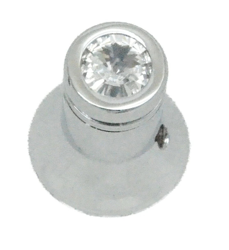CB Radio Knob for Cobra Channel Selector Clear Jewel Chrome HTS#5566C Each