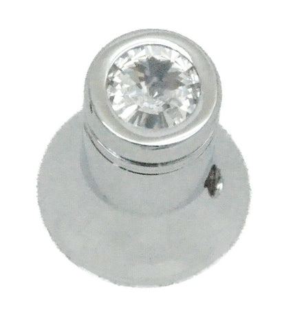 CB Radio Knob for Cobra Channel Selector Clear Jewel Chrome HTS#5566C Each