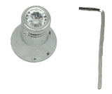 CB Radio Knob for Cobra Channel Selector Clear Jewel Chrome HTS#5566C Each