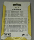 CB Radio Knob for Cobra Channel Selector Purple Jewel Chrome HTS#5566P Each