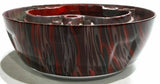SCI 3 Spoke Steering Wheel 18" Flames Black Silver Red 3 Hole Mount 572-3072