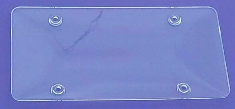 License Plate Protector Bubble Style 4 Hole Clear Plastic 12 1/2" GG#60085-Pair