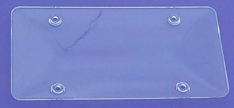 License Plate Protector Bubble Style 4 Hole Clear Plastic 12 1/2" GG#60085-Pair