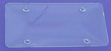 License Plate Protector Bubble Style 4 Hole Clear Plastic 12 1/2" GG#60085-Pair