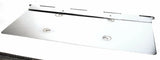 License Plate Holder Single Piano Hinge Chrome Steel Rectangular-18 X 8 GG#60540