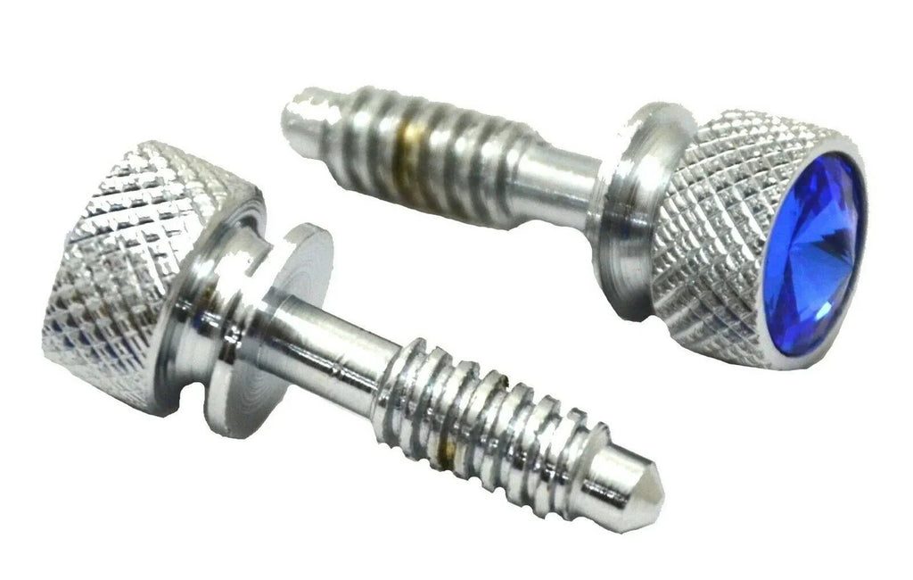 Dash Panel Screws for Peterbilt 2001–2005 Blue Jewel Chrome Plate GG#67091- Pair