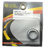 Key Face Nut for Peterbilt 359 379 389 w/out Plate, Chrome 3/8" H GG#67100