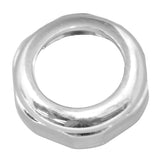 Key Face Nut for Peterbilt 359 379 389 w/out Plate, Chrome 3/8" H GG#67100