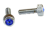 Dash Screws for Peterbilt 1987-00 Blue Jewel Chrome 1 3/16" Tall GG#67151 Pair