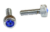 Dash Screws for Peterbilt 1987-00 Blue Jewel Chrome 1 3/16" Tall GG#67151 Pair